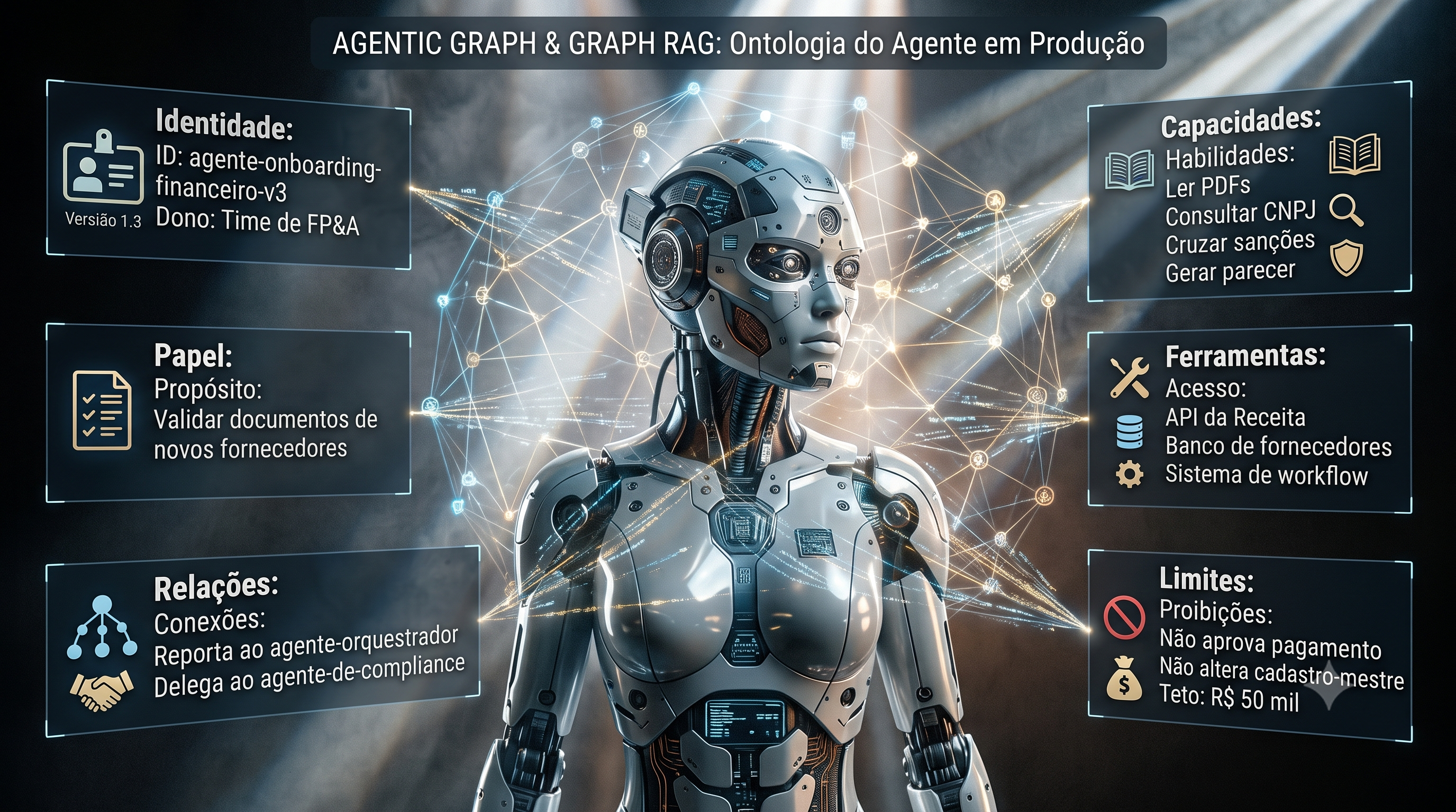 Da ontologia ao grafo: por que seu agente de IA precisa saber o que ele é antes de saber o que fazer